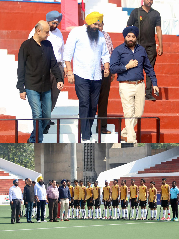 MP Malvinder Kang encouraged junior hockey players